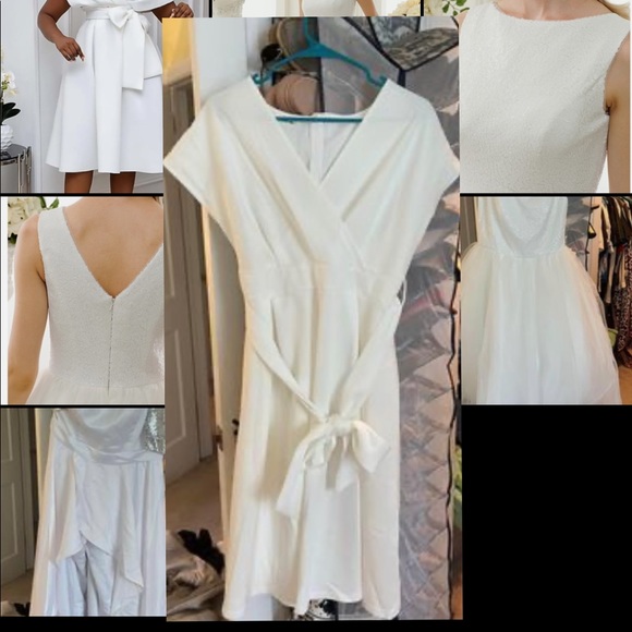 White cocktail dress - Picture 1 of 2